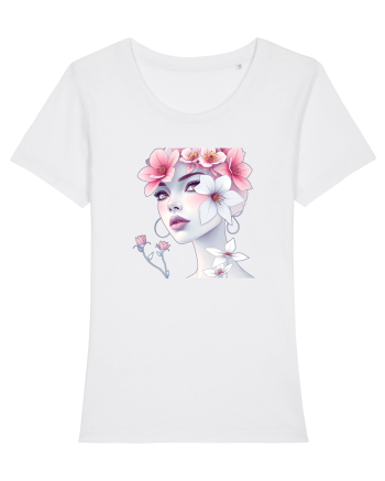 FLORAL GEOMETRIC MAGNOLII Feminitate  2 White