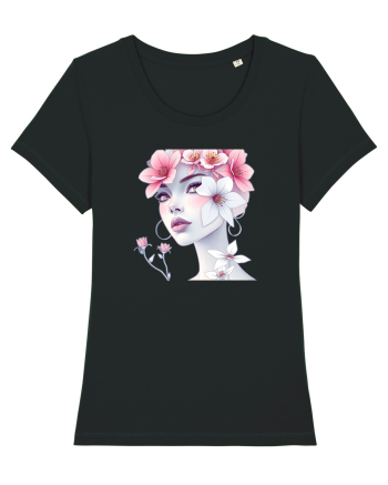 FLORAL GEOMETRIC MAGNOLII Feminitate  2 Black