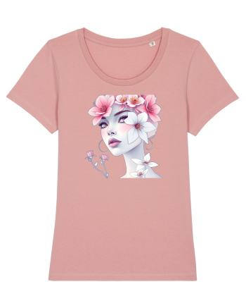 FLORAL GEOMETRIC MAGNOLII Feminitate  2 Canyon Pink