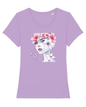 FLORAL GEOMETRIC MAGNOLII Feminitate  2 Lavender Dawn