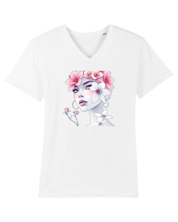 FLORAL GEOMETRIC MAGNOLII Feminitate  2 White