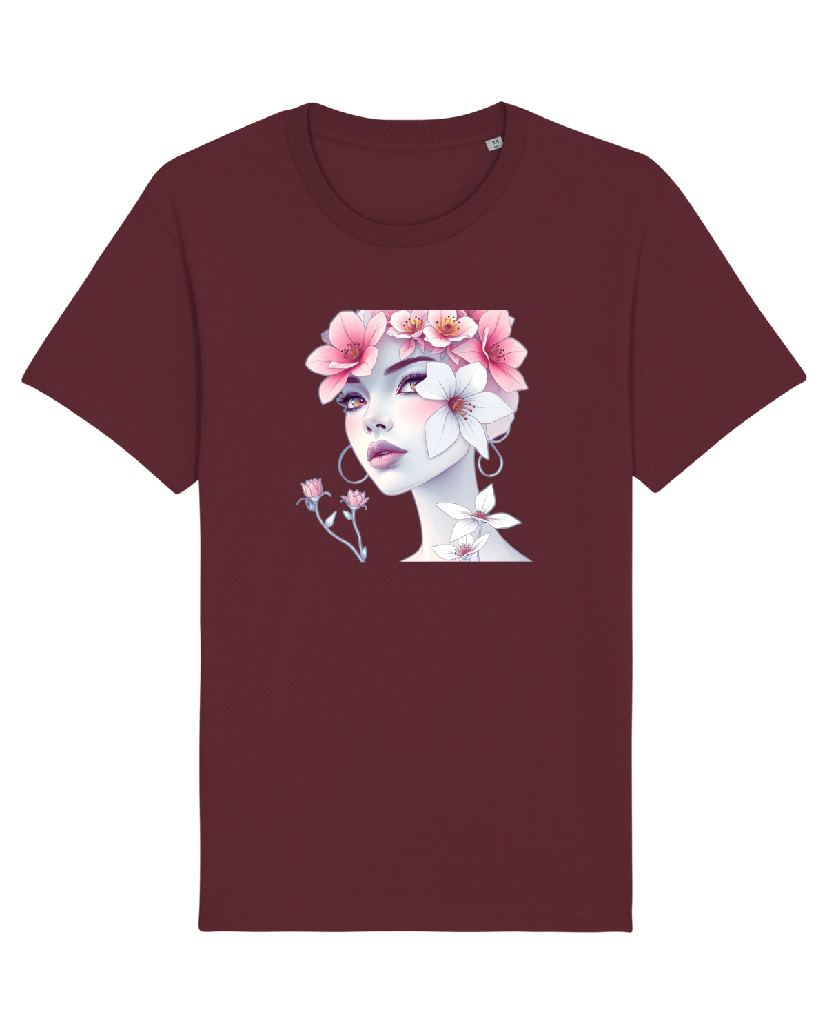 Tricou mânecă scurtă Unisex Rocker Burgundy