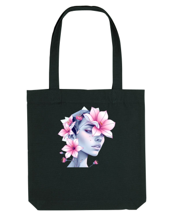 FLORAL GEOMETRIC MAGNOLII Feminitate  3 Black