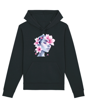 FLORAL GEOMETRIC MAGNOLII Feminitate  3 Black