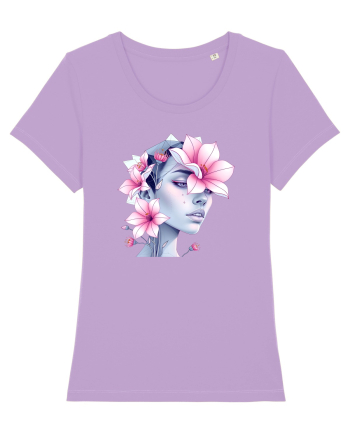 FLORAL GEOMETRIC MAGNOLII Feminitate  3 Lavender Dawn