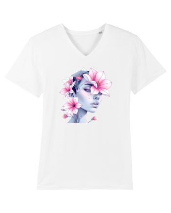 FLORAL GEOMETRIC MAGNOLII Feminitate  3 White