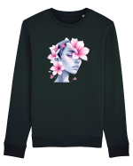 FLORAL GEOMETRIC MAGNOLII Feminitate  3 Bluză mânecă lungă Unisex Rise