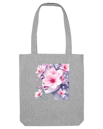 FLORAL GEOMETRIC MAGNOLII Feminitate  4 Heather Grey