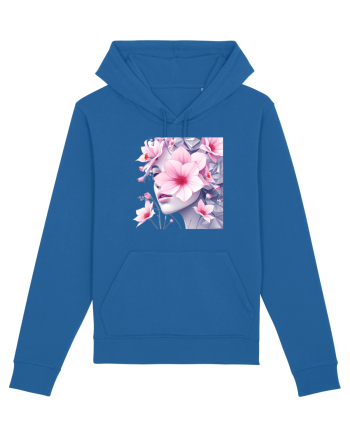 FLORAL GEOMETRIC MAGNOLII Feminitate  4 Royal Blue