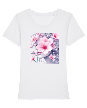 FLORAL GEOMETRIC MAGNOLII Feminitate  4 White