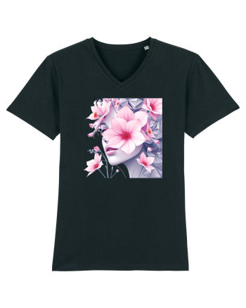 FLORAL GEOMETRIC MAGNOLII Feminitate  4 Black