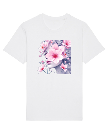 FLORAL GEOMETRIC MAGNOLII Feminitate  4 White