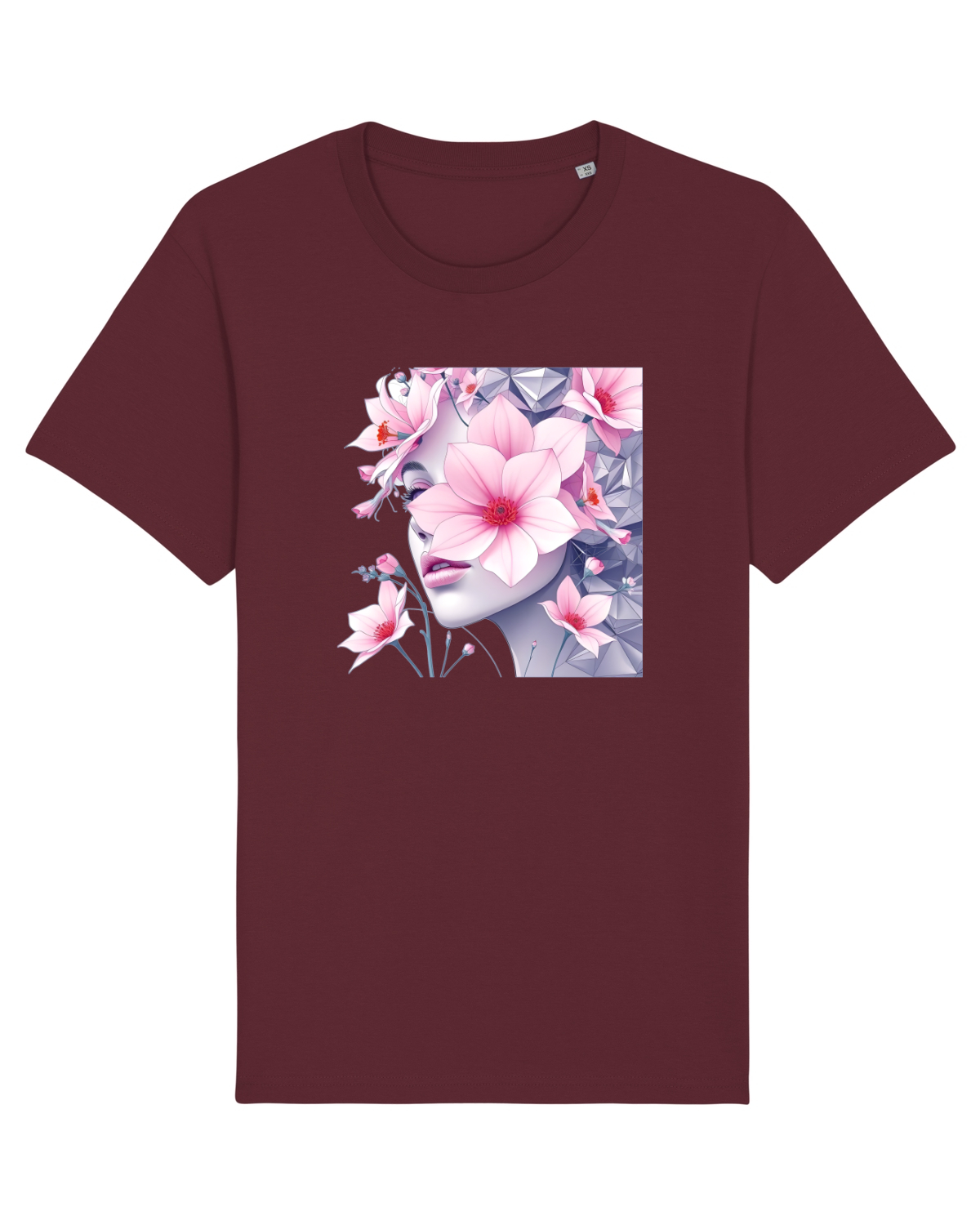 Tricou mânecă scurtă Unisex Rocker Burgundy