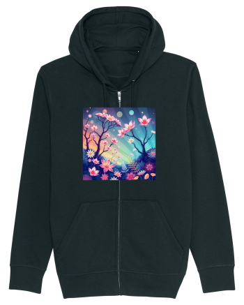 FLORAL GEOMETRIC - PEISAJ SUPERNATURAL 1 Black