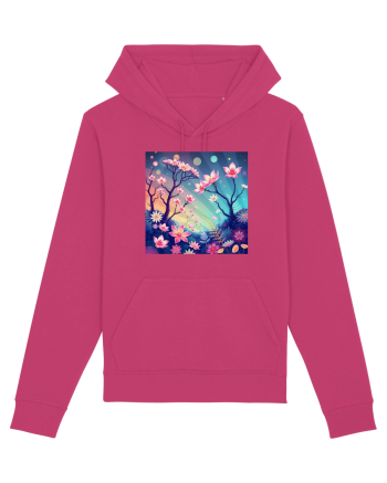FLORAL GEOMETRIC - PEISAJ SUPERNATURAL 1 Raspberry