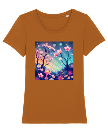 FLORAL GEOMETRIC - PEISAJ SUPERNATURAL 1 Roasted Orange