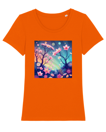 FLORAL GEOMETRIC - PEISAJ SUPERNATURAL 1 Bright Orange
