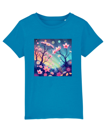 FLORAL GEOMETRIC - PEISAJ SUPERNATURAL 1 Azur