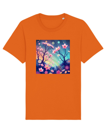 FLORAL GEOMETRIC - PEISAJ SUPERNATURAL 1 Bright Orange