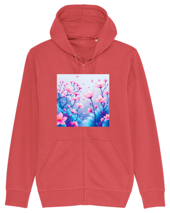 FLORAL GEOMETRIC - PEISAJ SUPERNATURAL 2 Carmine Red