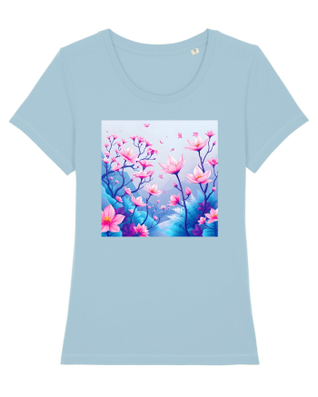 FLORAL GEOMETRIC - PEISAJ SUPERNATURAL 2 Sky Blue