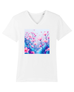 FLORAL GEOMETRIC - PEISAJ SUPERNATURAL 2 Tricou mânecă scurtă guler V Bărbat Presenter