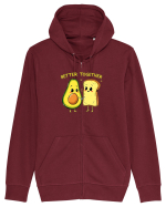 BETTER TOGETHER - MAI BUNI / BINE IMPREUNA  Hanorac cu fermoar Unisex Connector