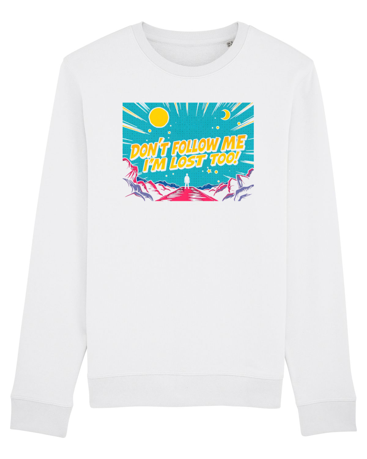 Bluză mânecă lungă Unisex Rise White