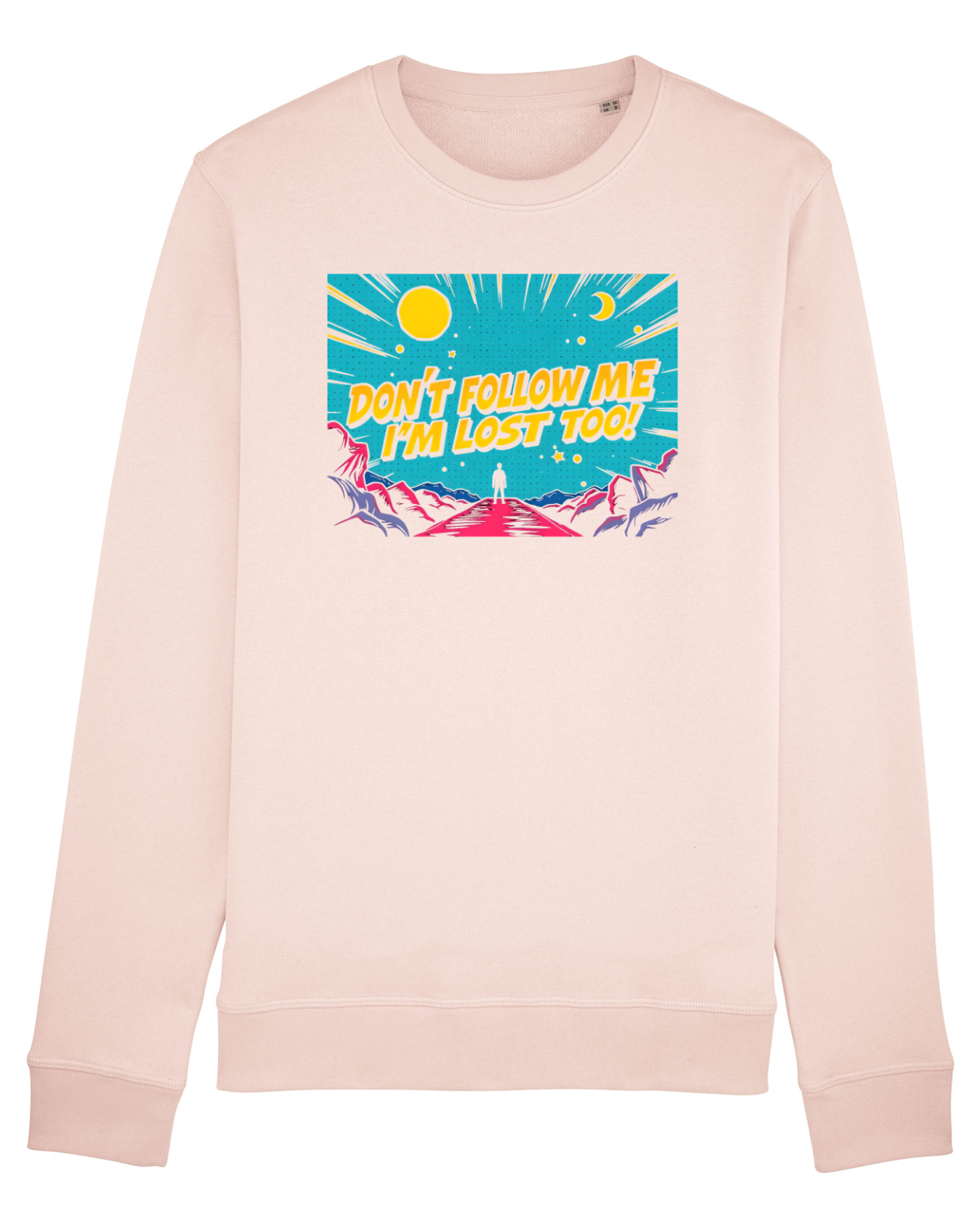 Bluză mânecă lungă Unisex Rise Candy Pink