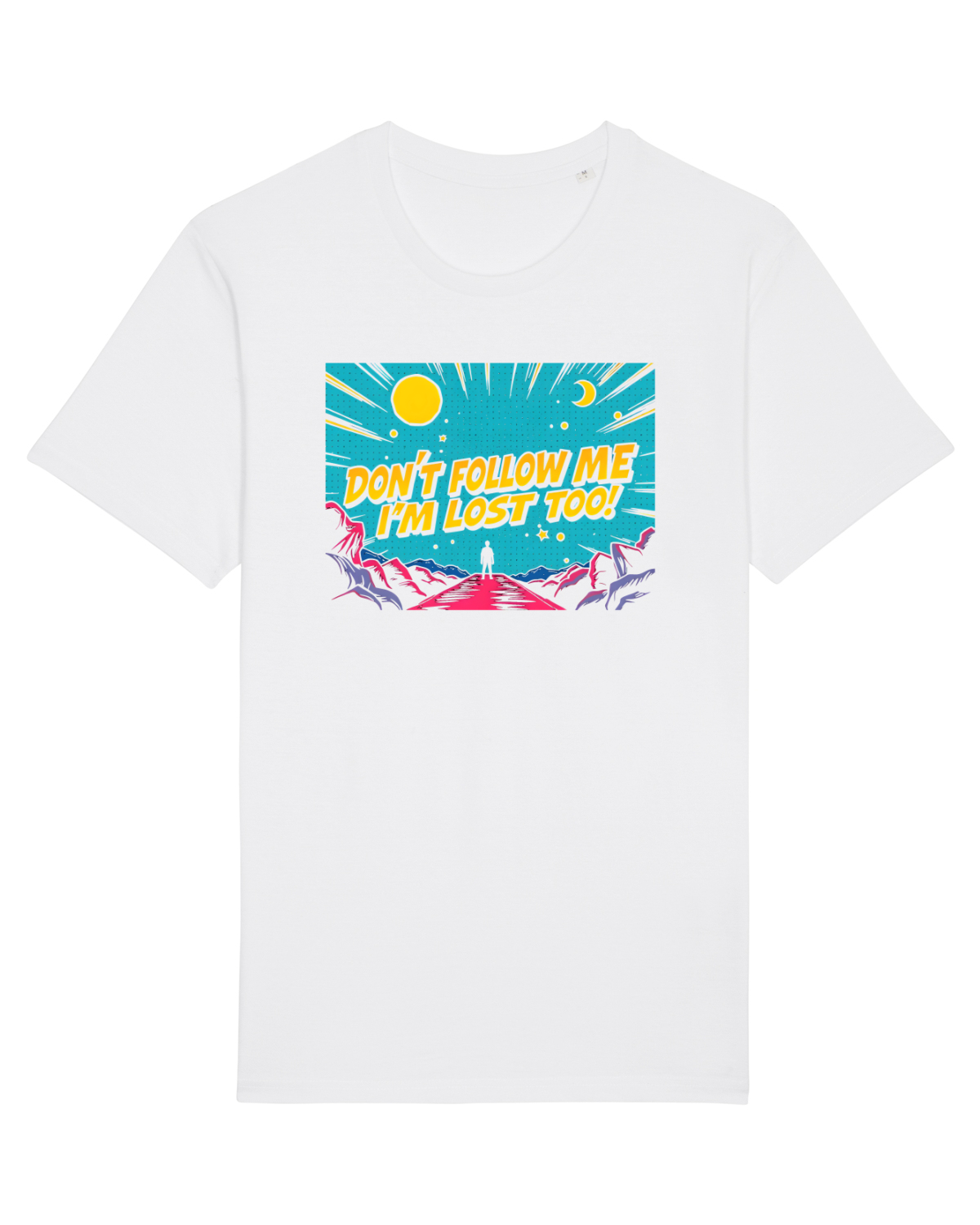 Tricou mânecă scurtă Unisex Rocker White