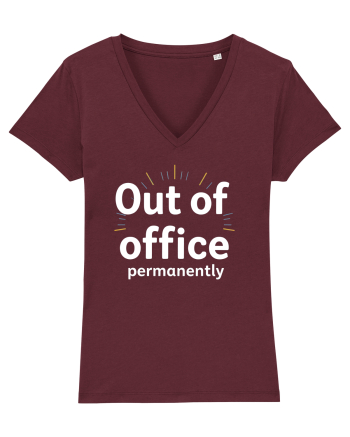 OUT OF OFFICE Permanently  Burgundy