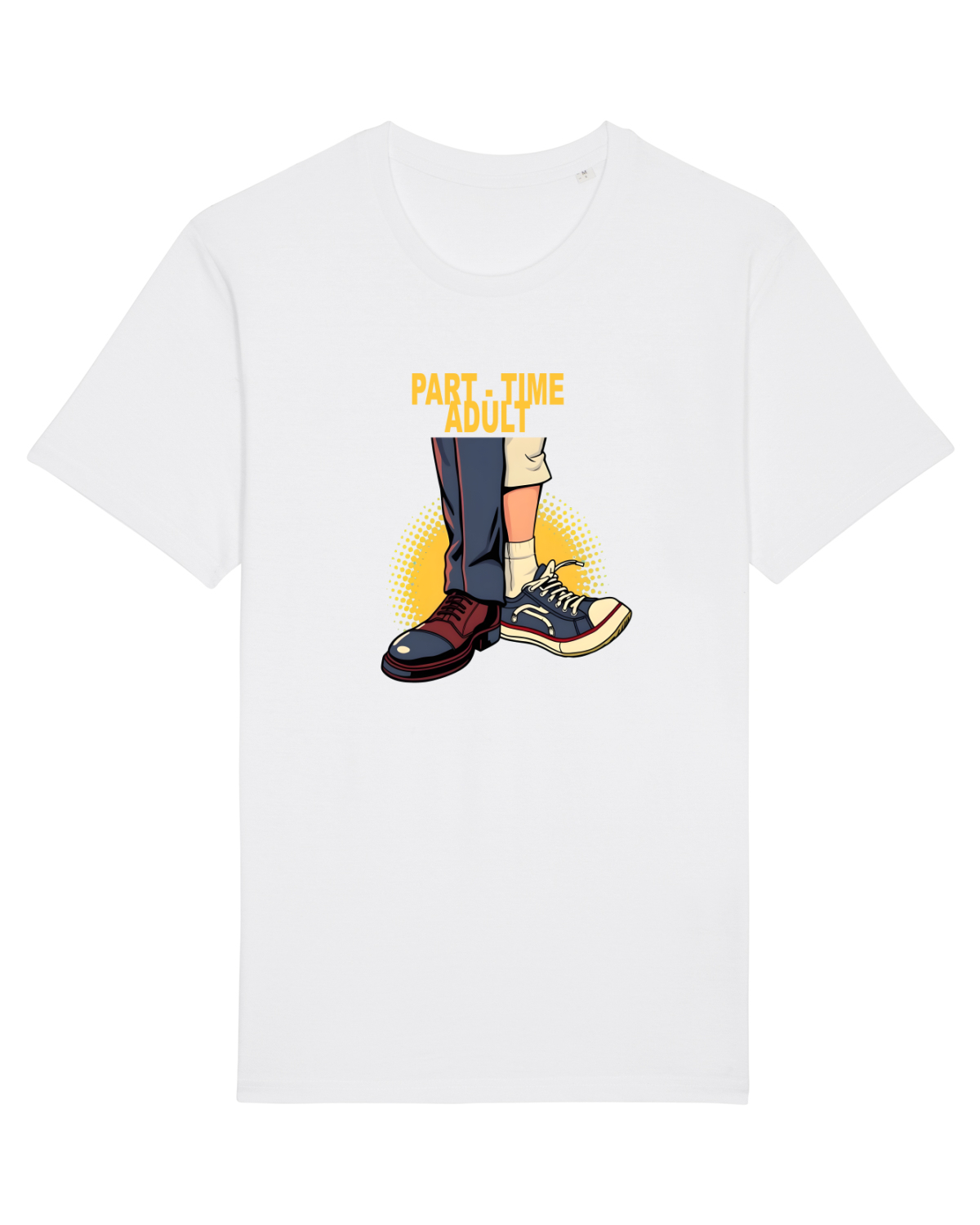Tricou mânecă scurtă Unisex Rocker White