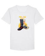 PART  - TIME ADULT  1 Tricou mânecă scurtă guler larg Bărbat Skater