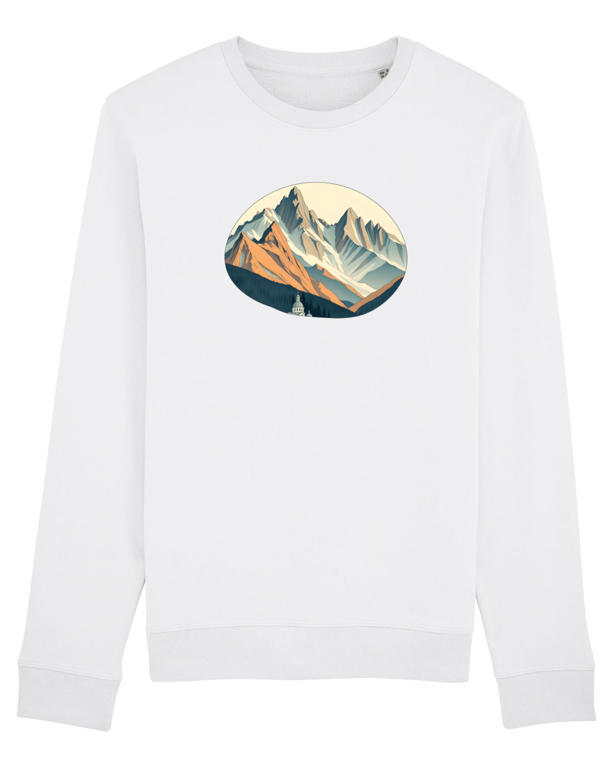 Bluză mânecă lungă Unisex Rise White