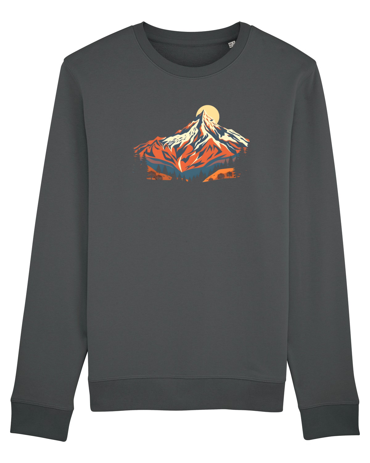 Bluză mânecă lungă Unisex Rise Anthracite