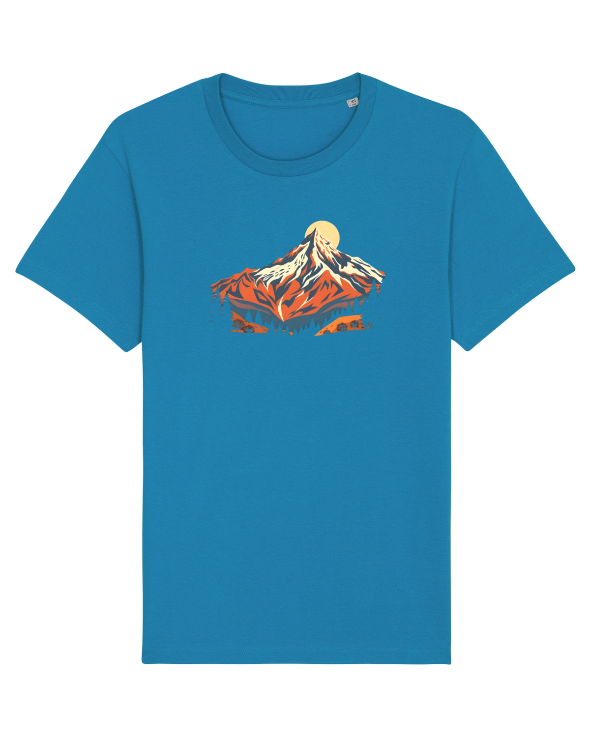 Tricou mânecă scurtă Unisex Rocker Azur