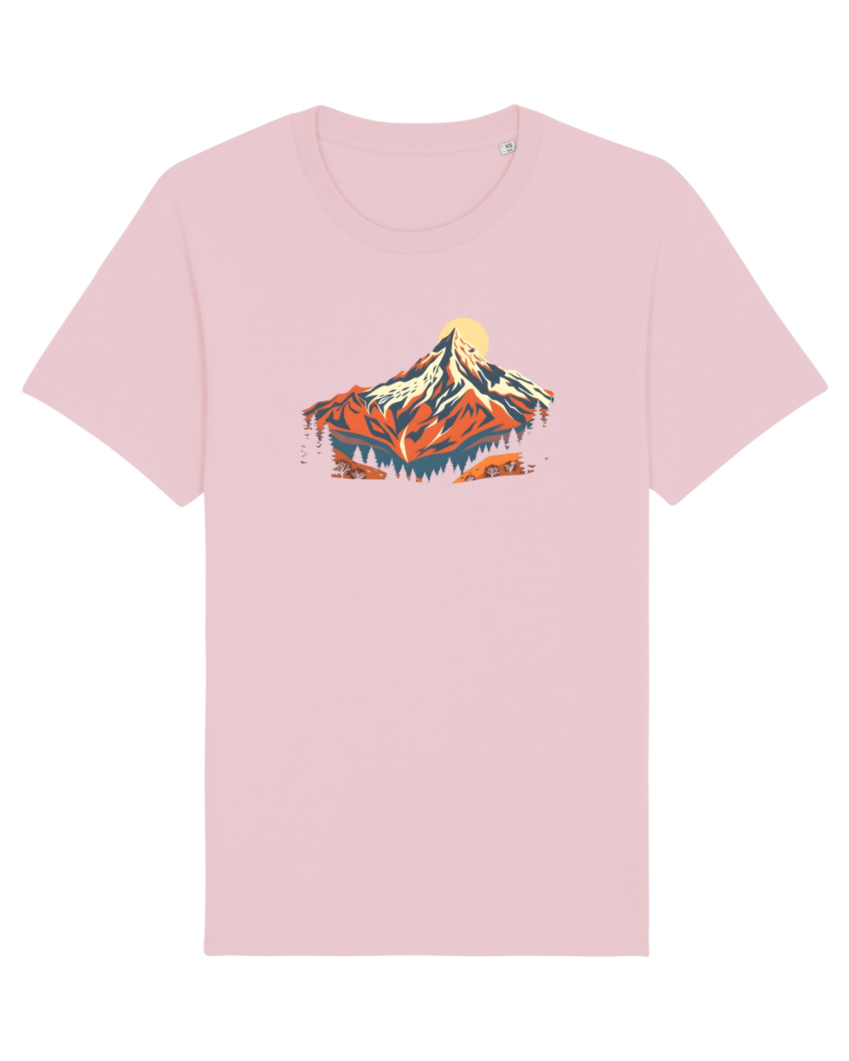 Tricou mânecă scurtă Unisex Rocker Cotton Pink