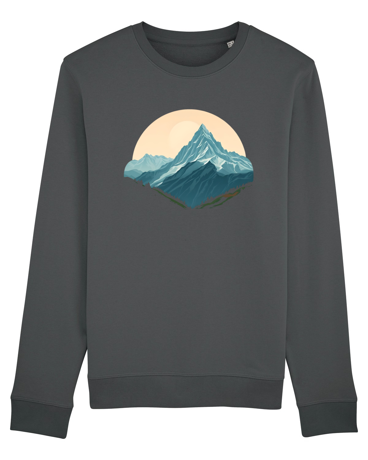 Bluză mânecă lungă Unisex Rise Anthracite