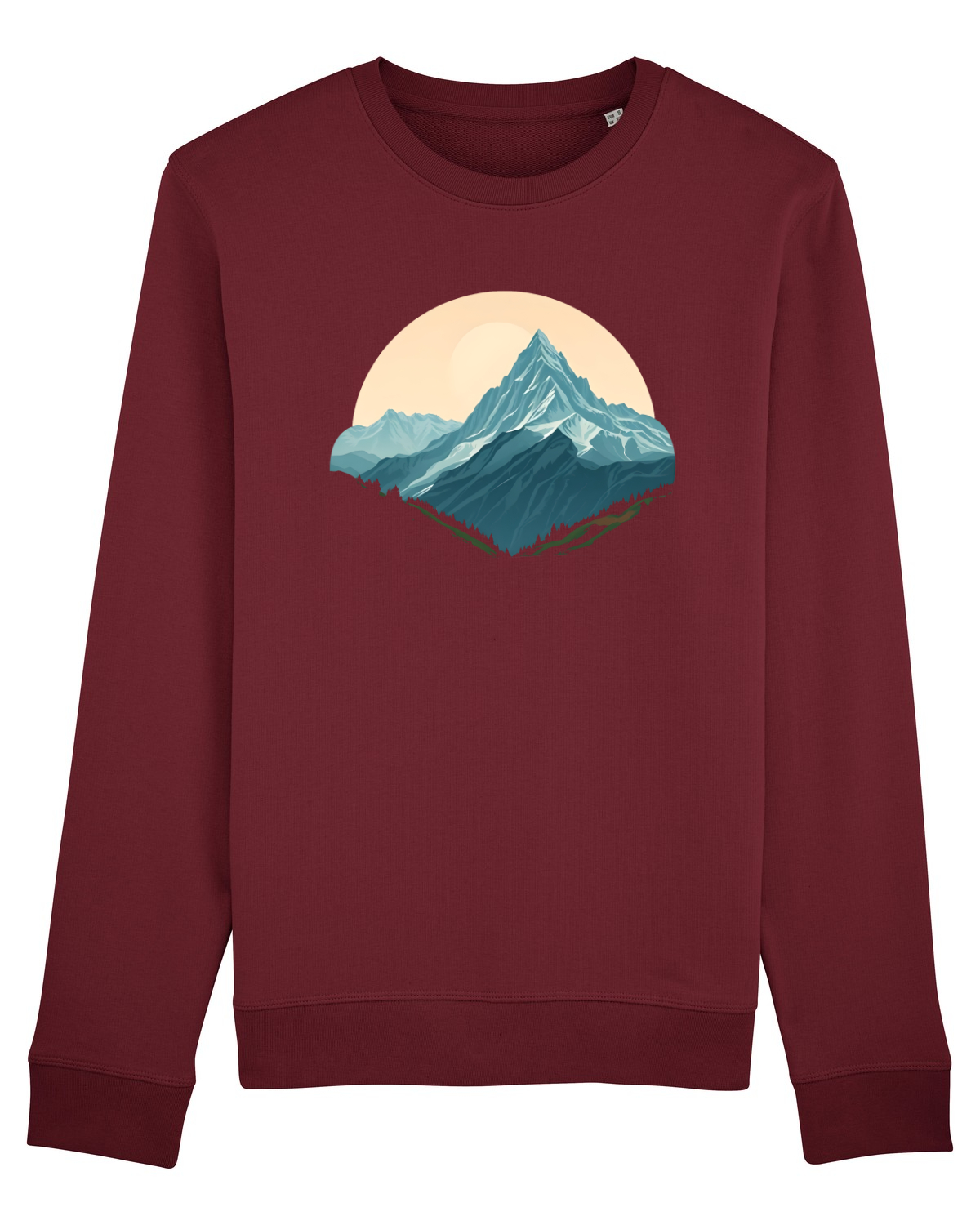 Bluză mânecă lungă Unisex Rise Burgundy