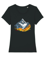 MUNTE - CALATORII 4 Tricou mânecă scurtă guler larg fitted Damă Expresser