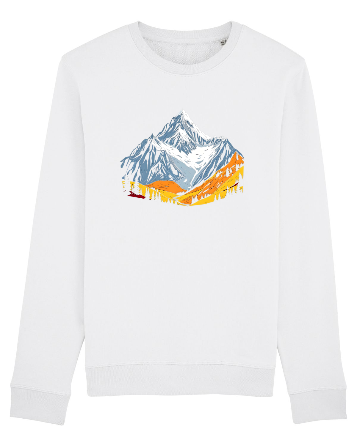 Bluză mânecă lungă Unisex Rise White