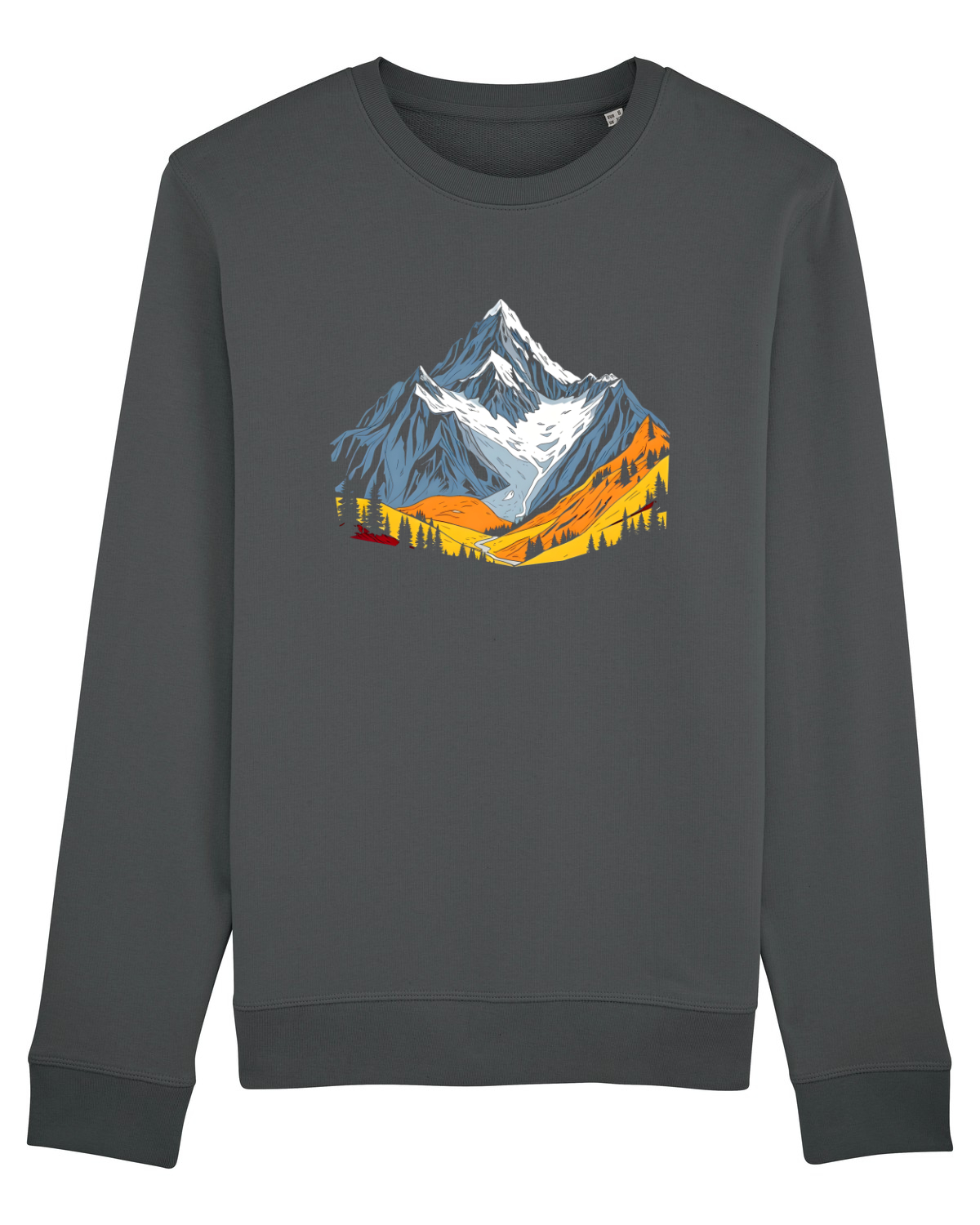 Bluză mânecă lungă Unisex Rise Anthracite