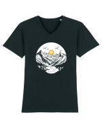 MUNTE - CALATORII 5 Tricou mânecă scurtă guler V Bărbat Presenter