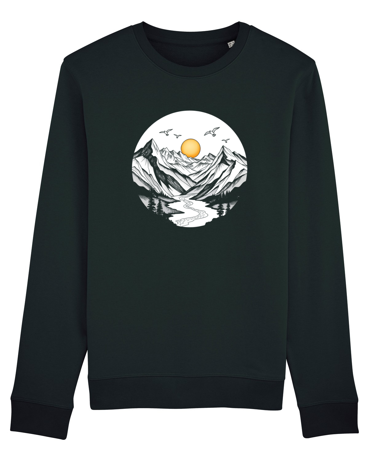 Bluză mânecă lungă Unisex Rise Black