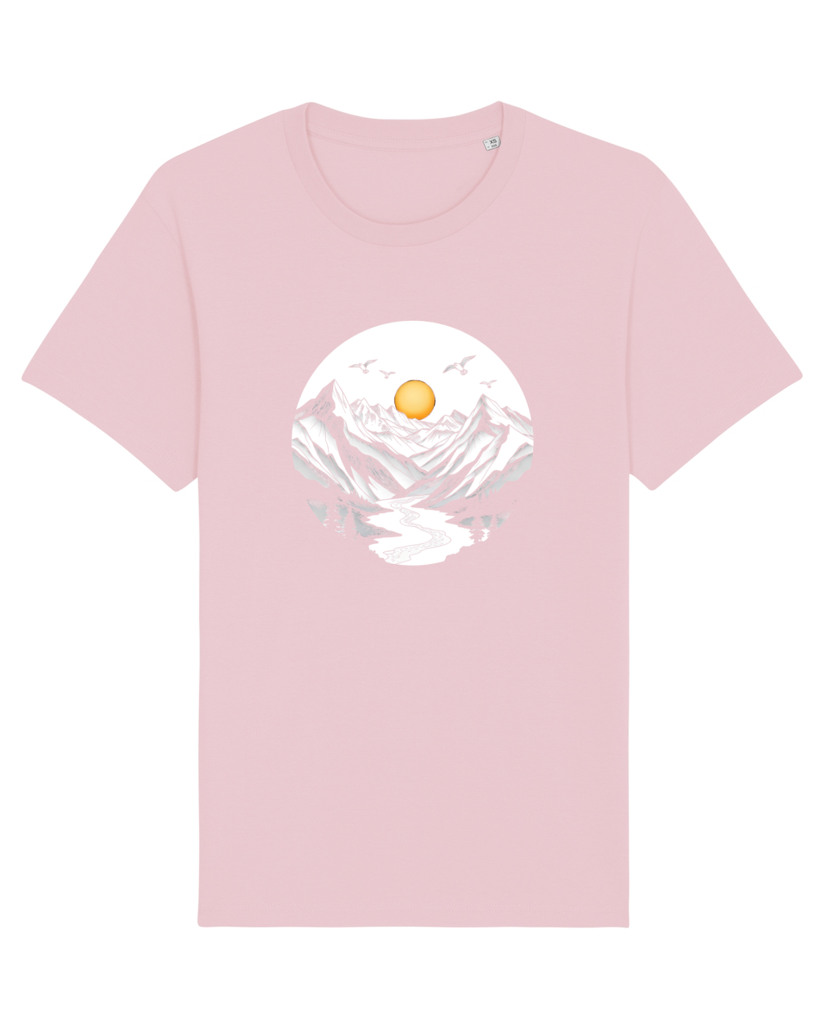 Tricou mânecă scurtă Unisex Rocker Cotton Pink