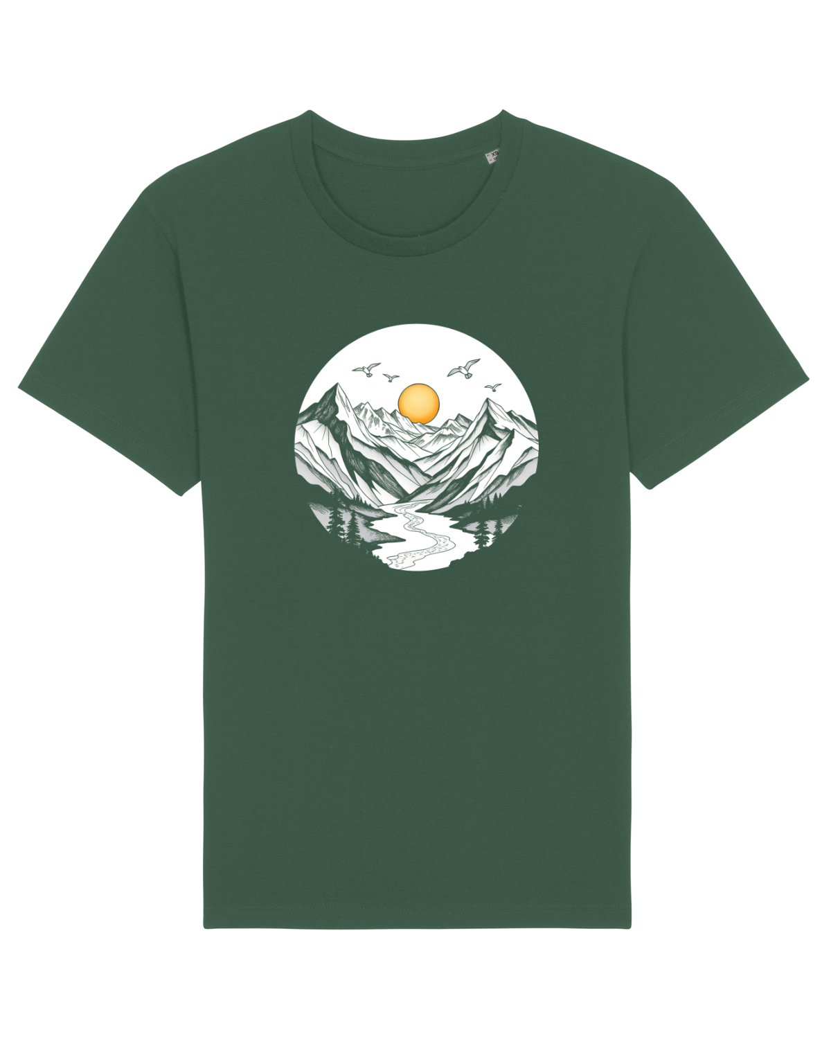 Tricou mânecă scurtă Unisex Rocker Bottle Green