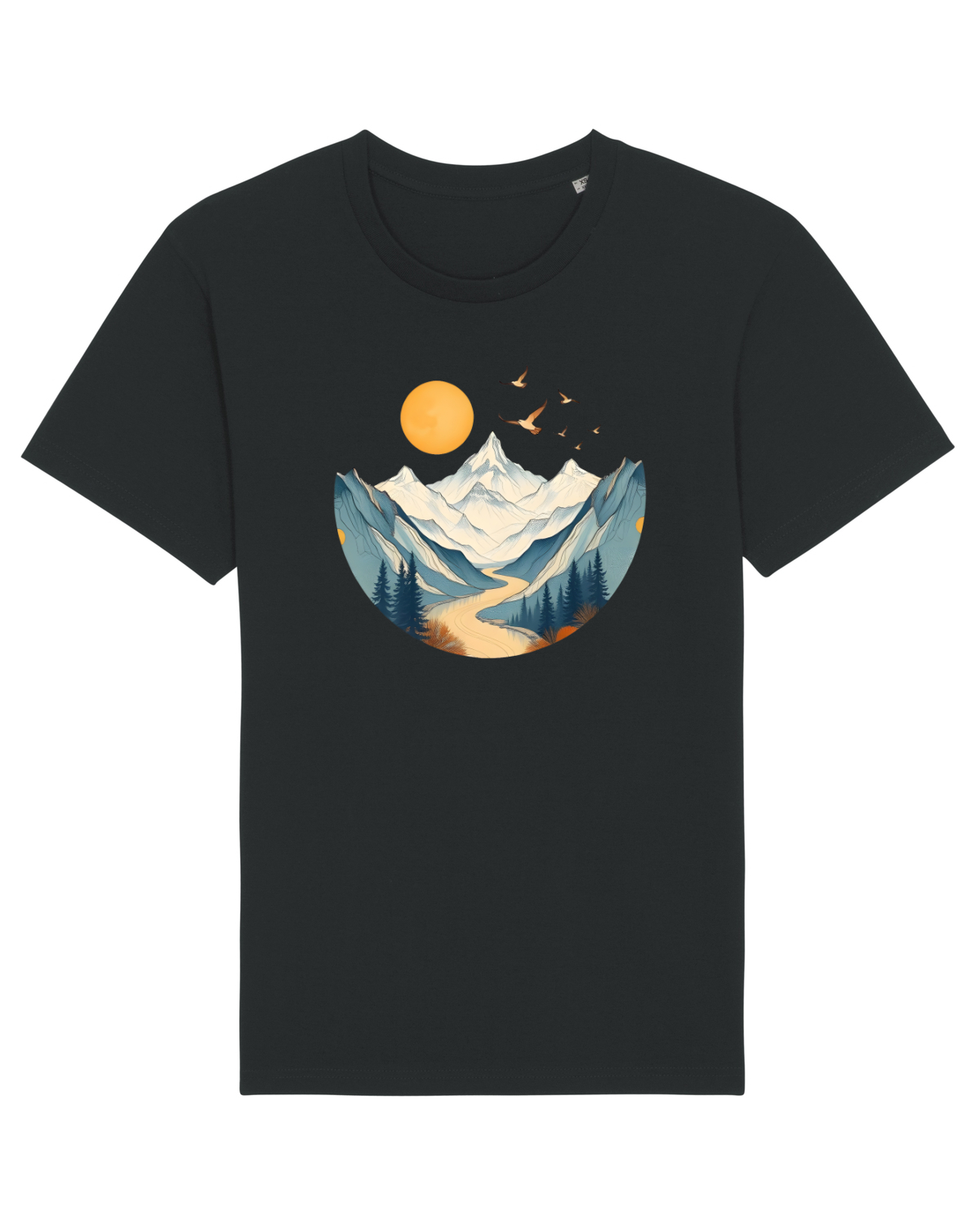 Tricou mânecă scurtă Unisex Rocker Black