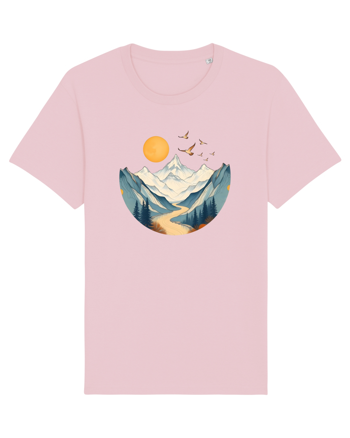Tricou mânecă scurtă Unisex Rocker Cotton Pink