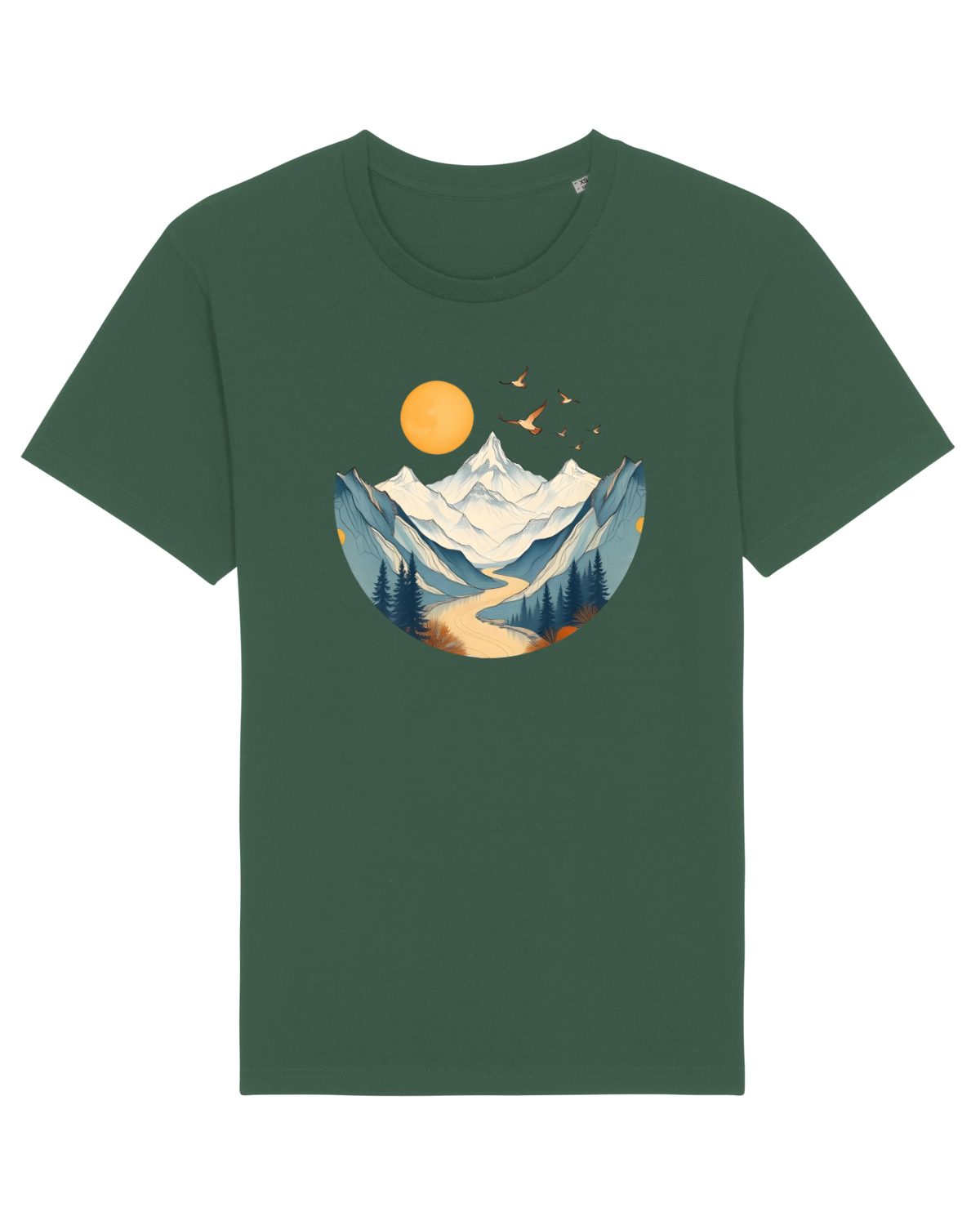 Tricou mânecă scurtă Unisex Rocker Bottle Green