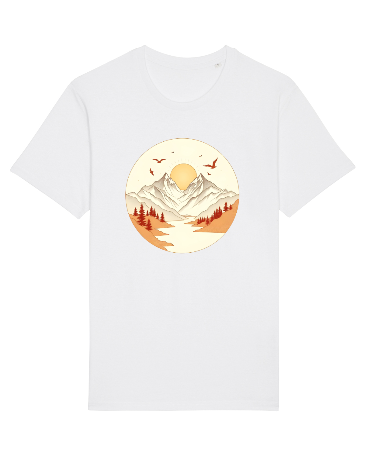 Tricou mânecă scurtă Unisex Rocker White